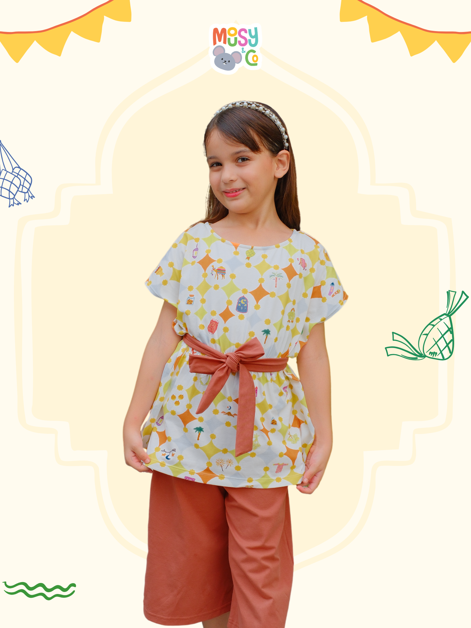 Abaya Sets Girl Ketupat