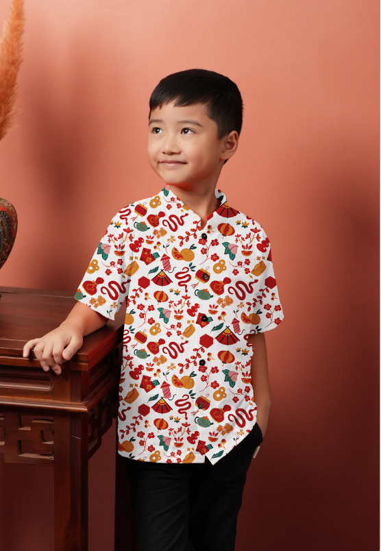 Jin Button-Up Shirt Snake