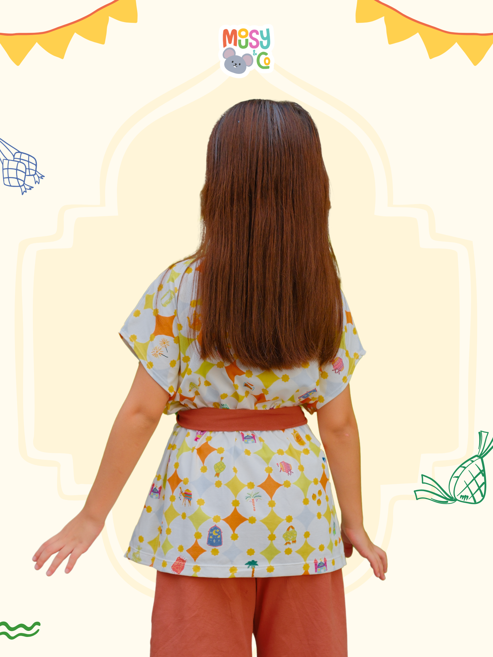 Abaya Sets Girl Ketupat