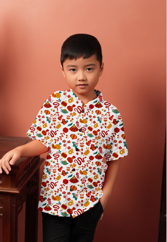 Jin Button-Up Shirt Snake