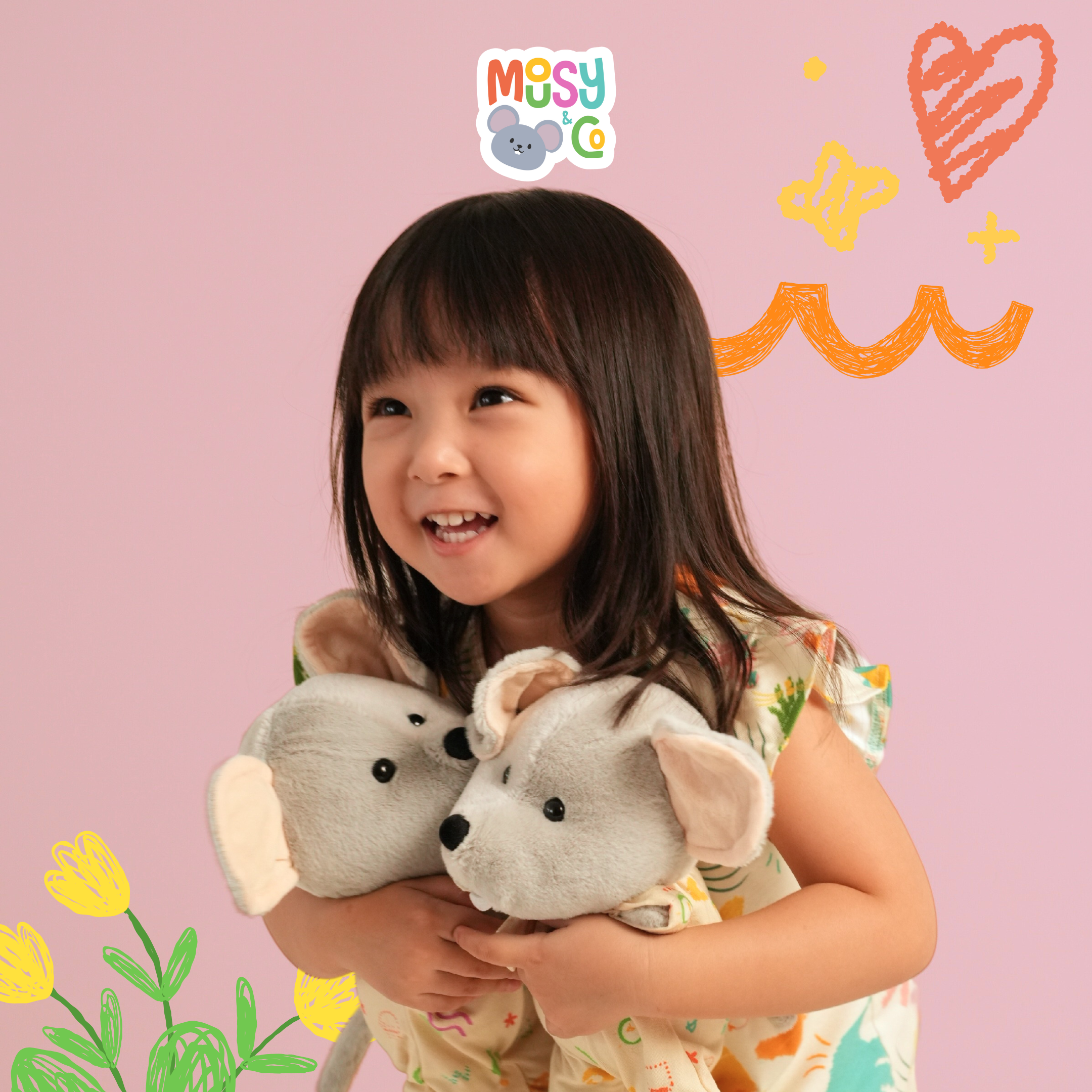 Mousy Plushie in Original Sleepsuit