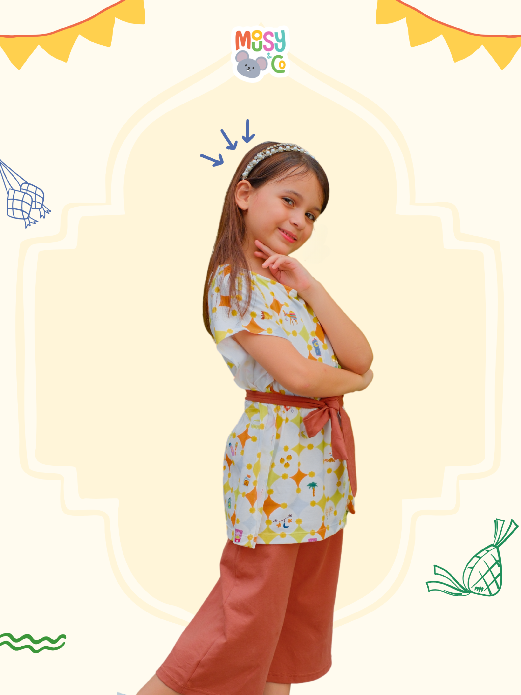 Abaya Sets Girl Ketupat