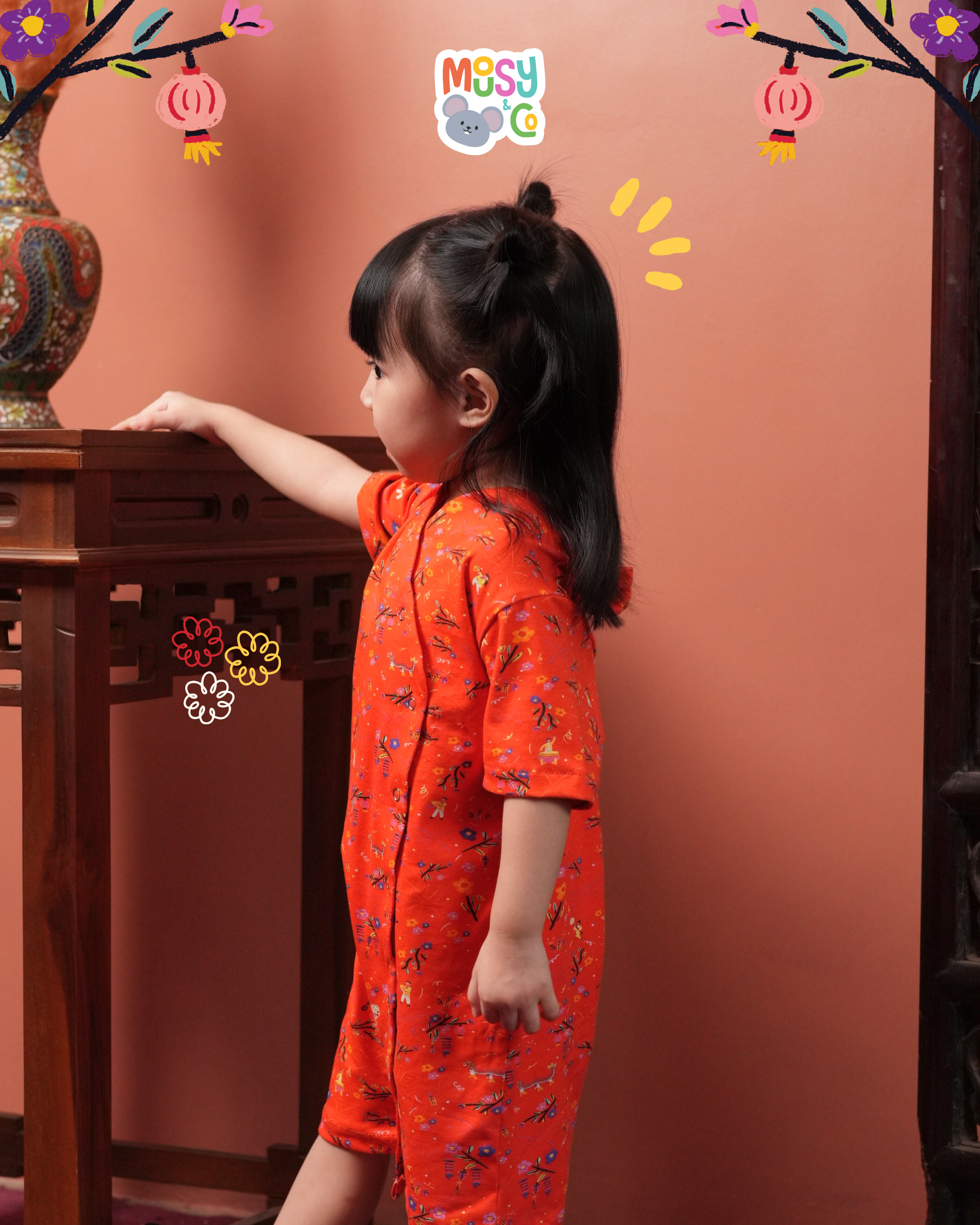 Kimono Bodysuit Lion Dance