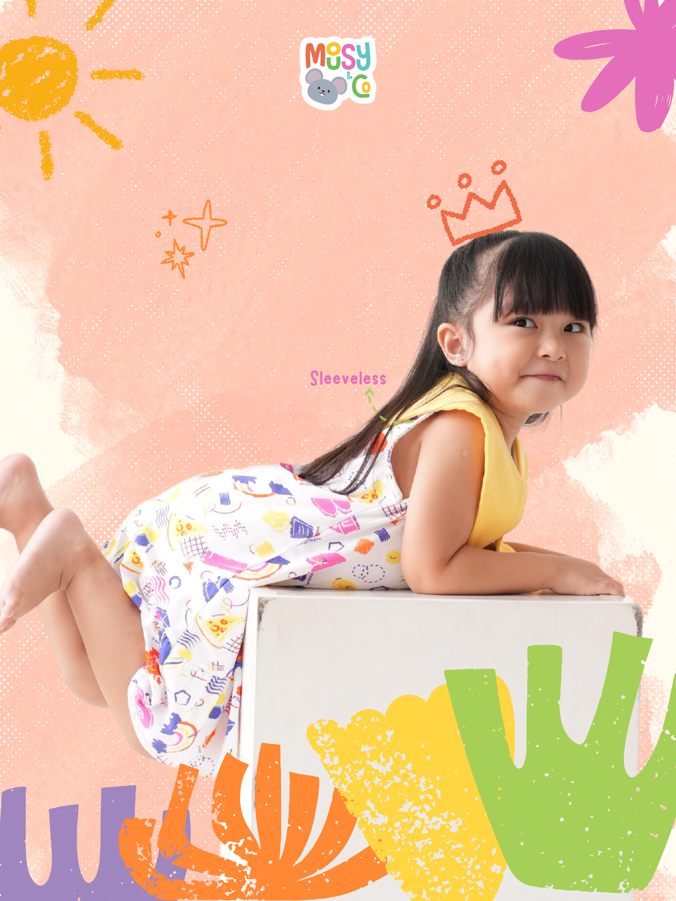 Maris Dress Whimsical Blocks