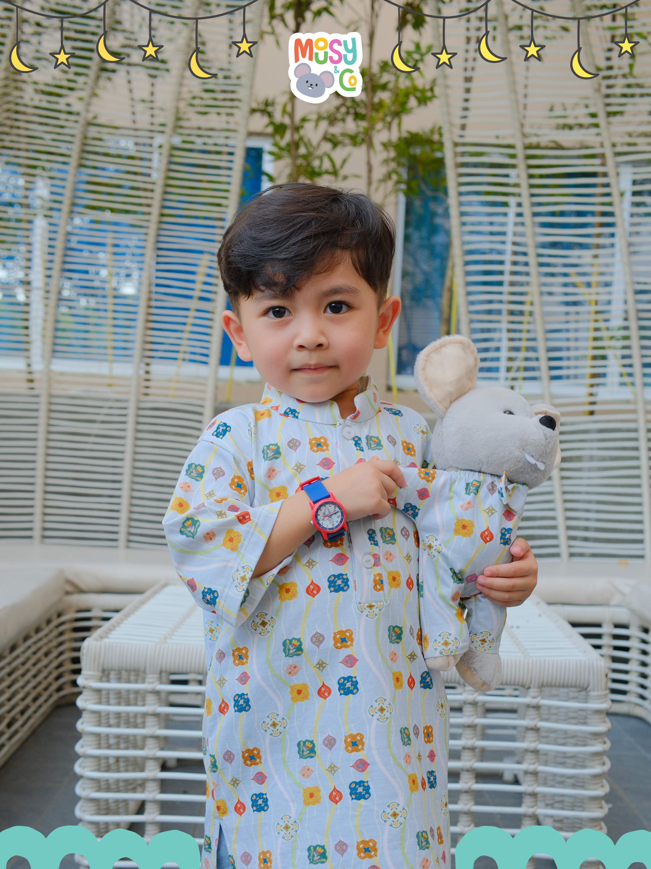 Mousy Sleepsuit in Hari Raya Patterns