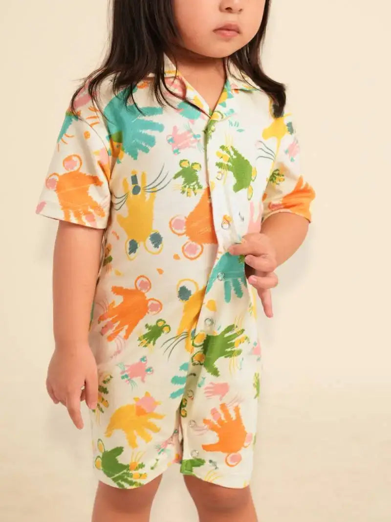 Polo Bodysuit Handprints