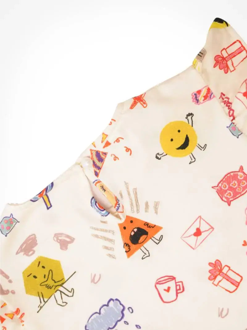 Ruffle Dress Facial Expression