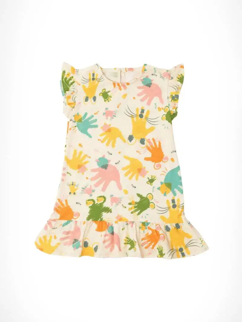 Ruffle Dress Handprints