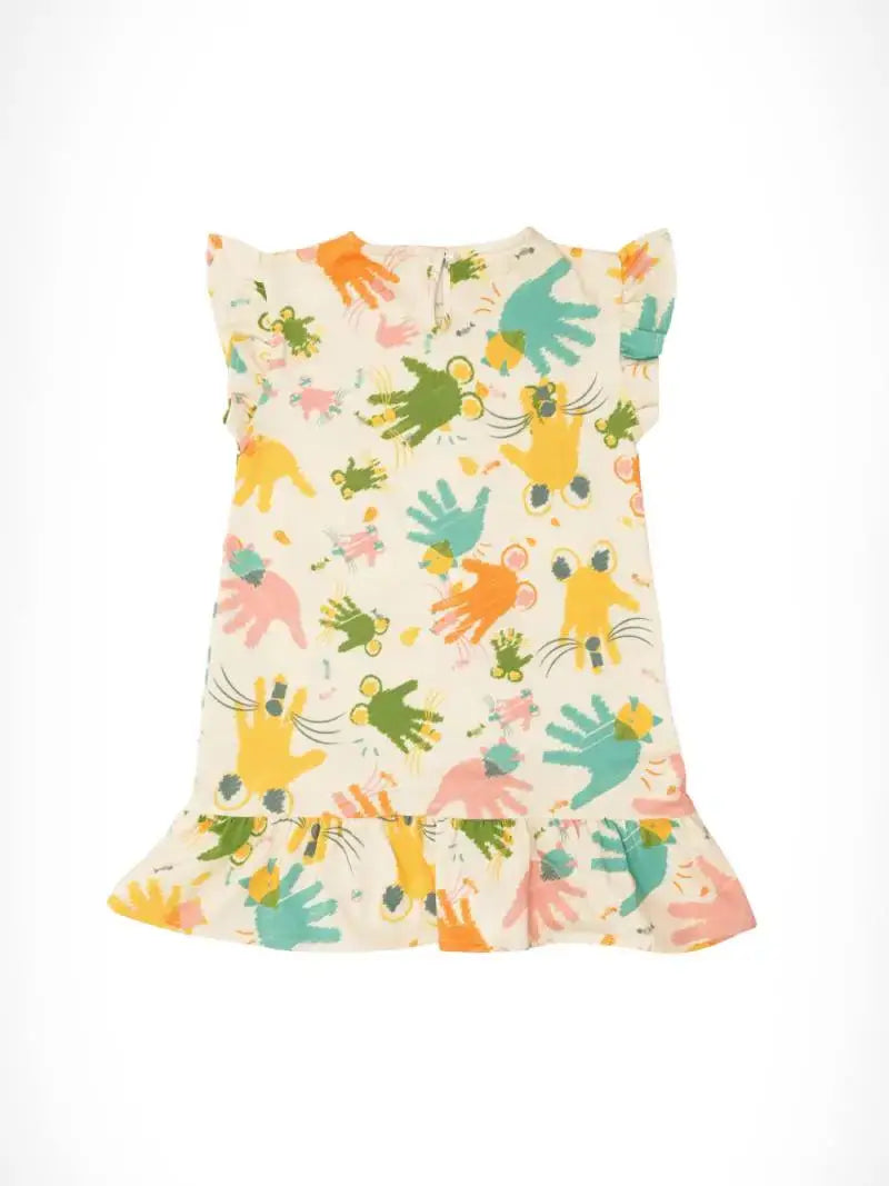 Ruffle Dress Handprints