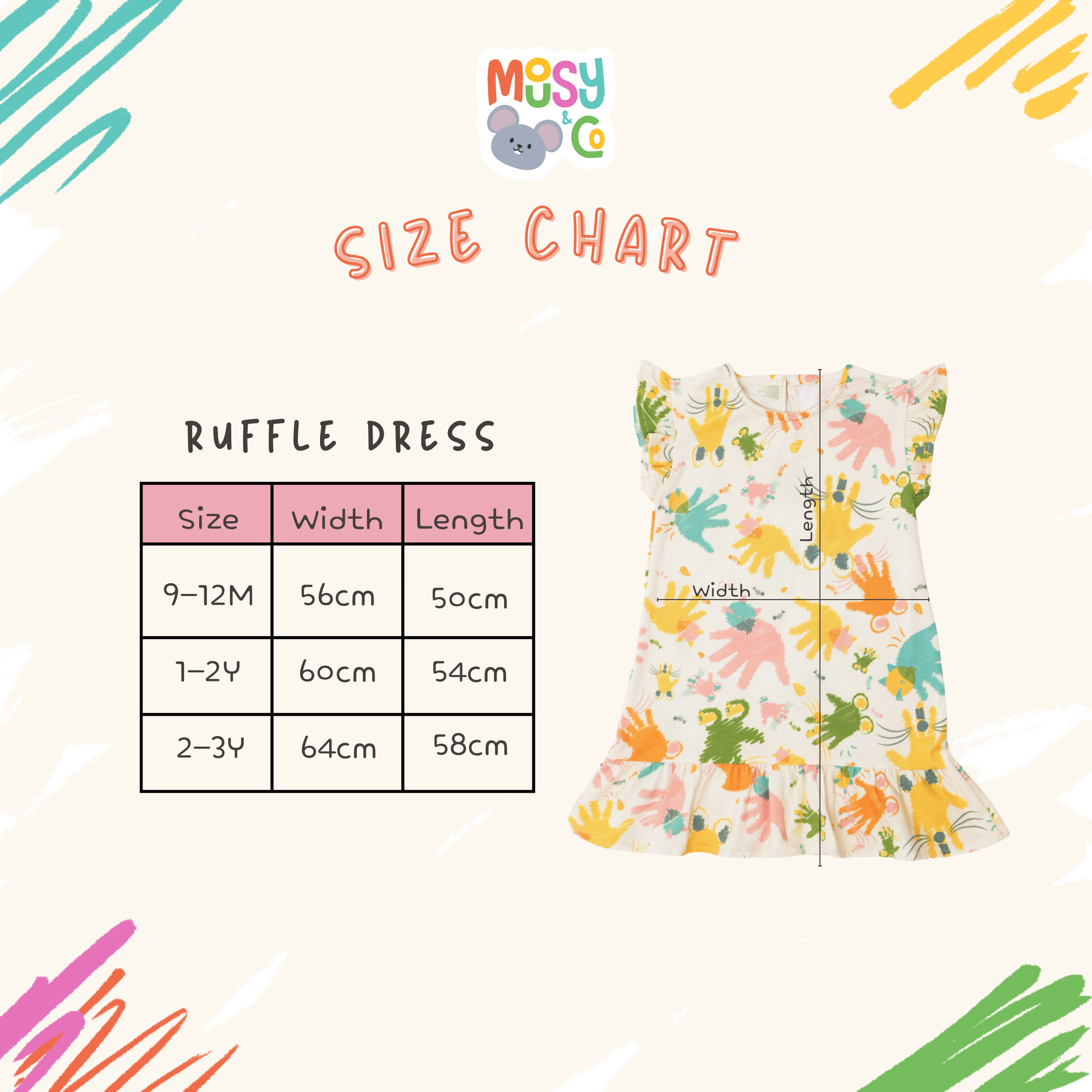 Ruffle Dress Handprints