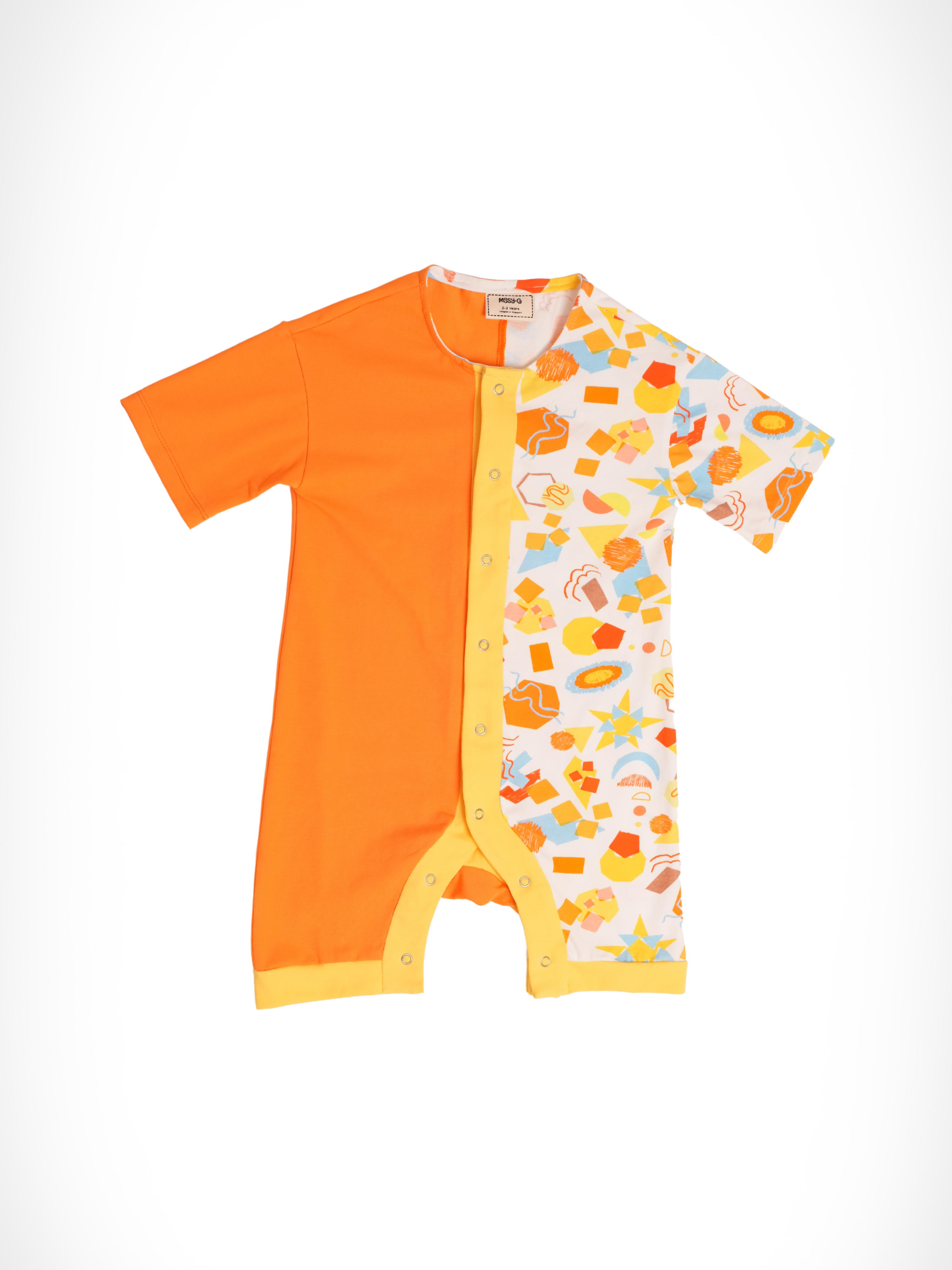 Duotone Romper Colourful Blocks
