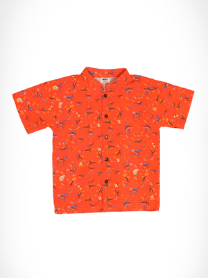 Jin Button-Up Shirt Lion Dance
