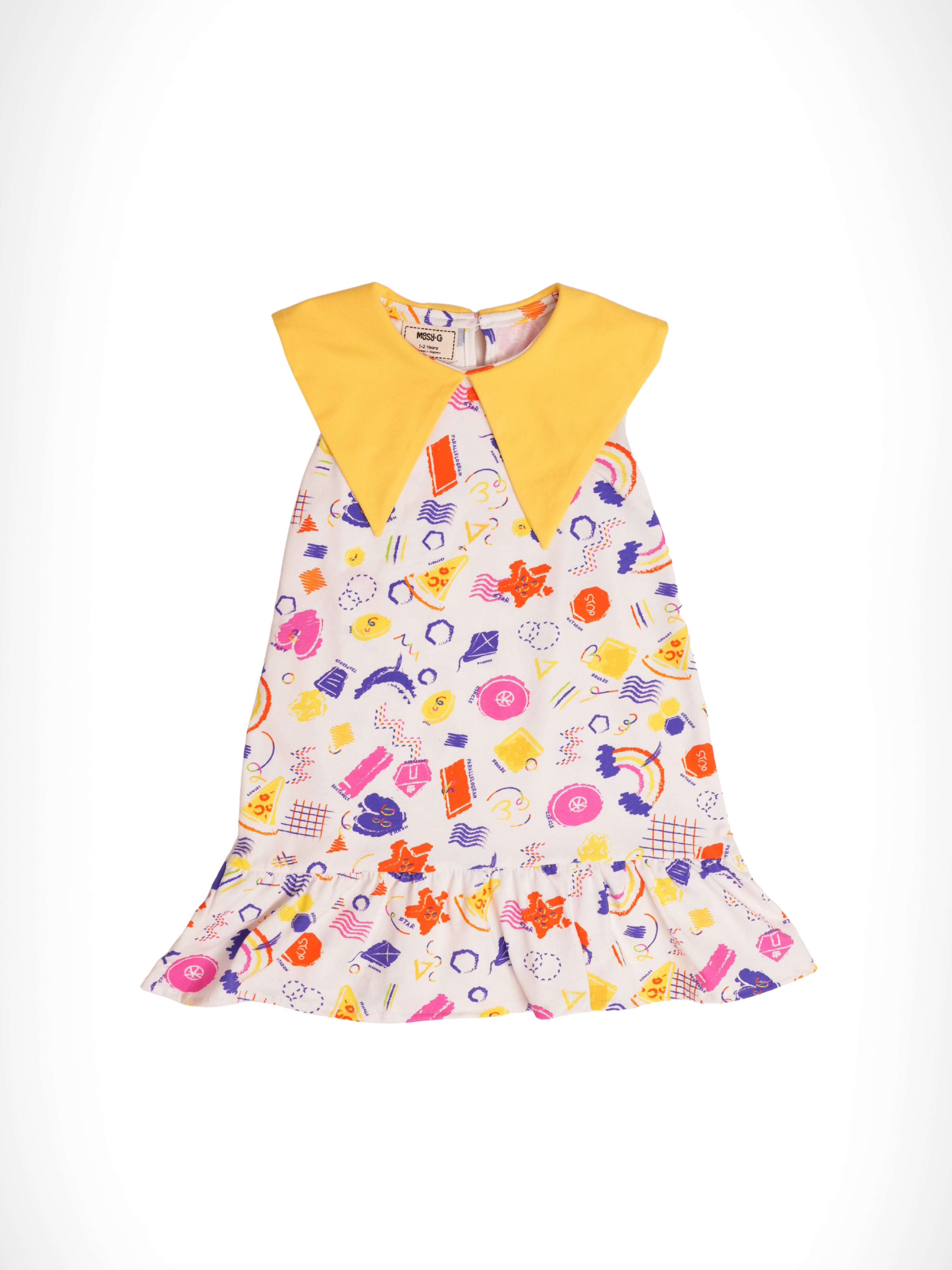Maris Dress Whimsical Blocks