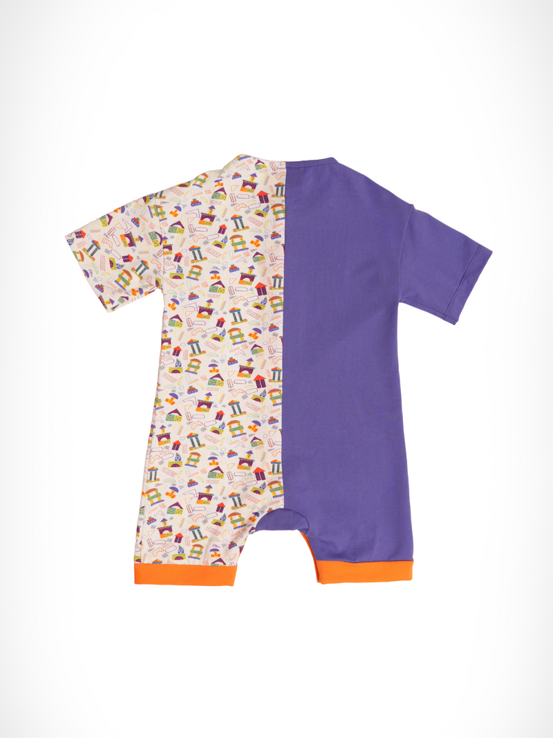 Duotone Romper Building Blocks