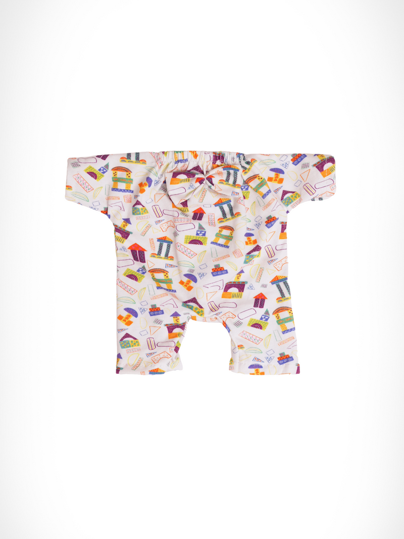 Mousy Sleepsuit in Blocks of Fun Patterns