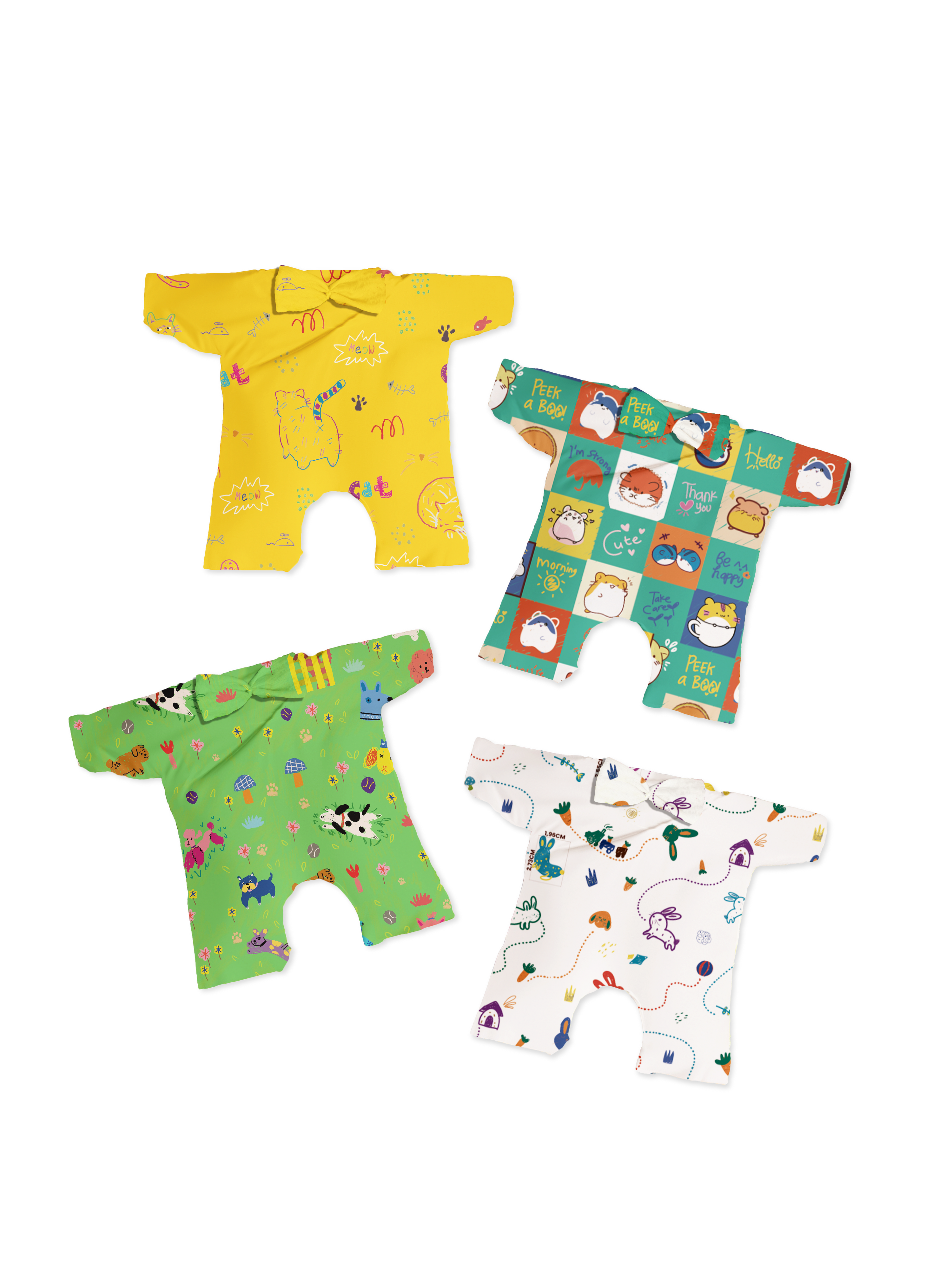 Mousy Sleepsuit in Little Paws Parade Patterns