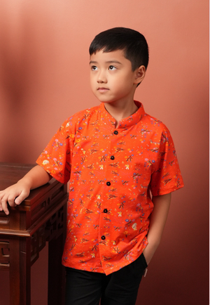 Jin Button-Up Shirt Lion Dance