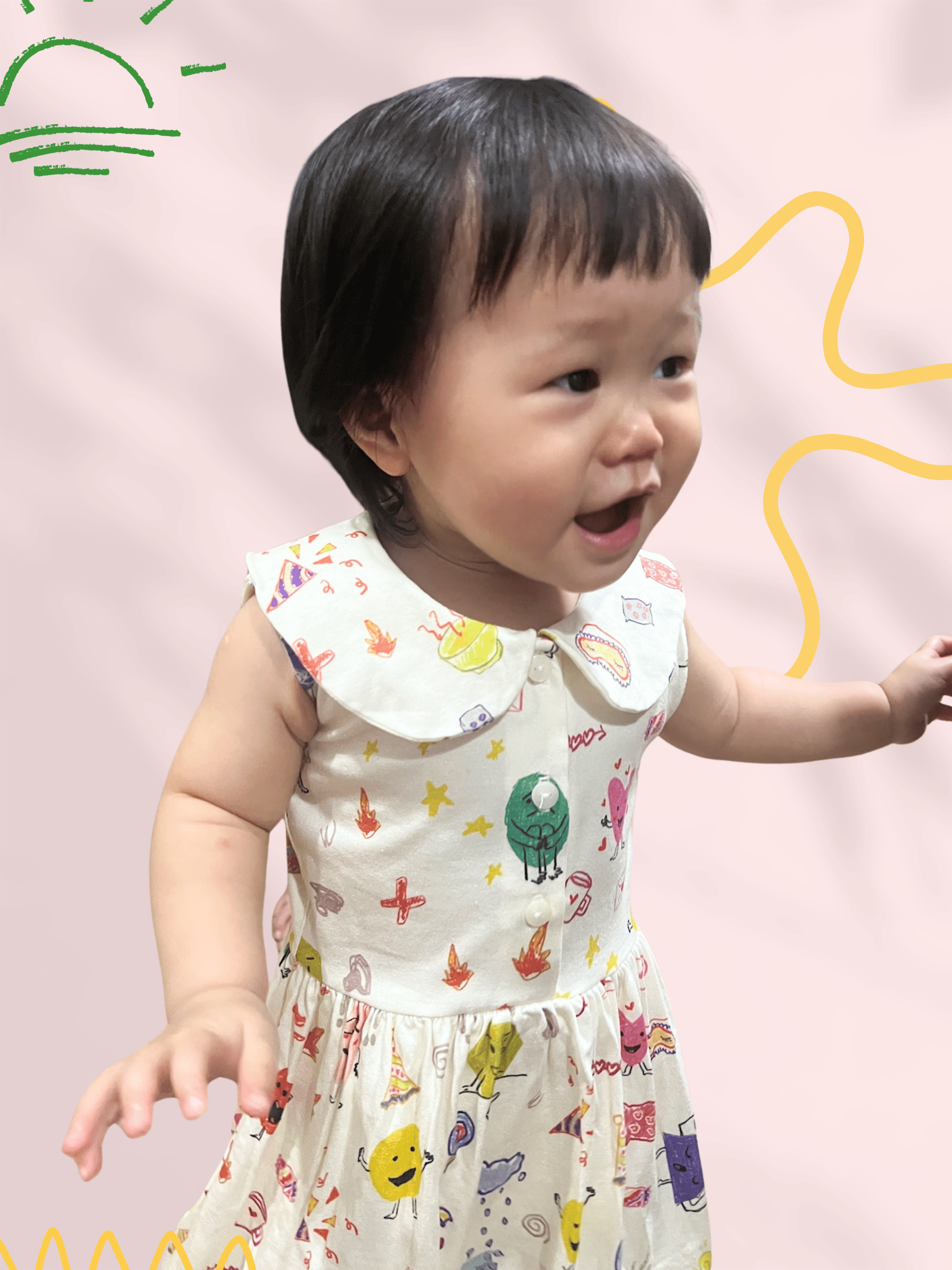 Facial Expression Aira Balloon Dress