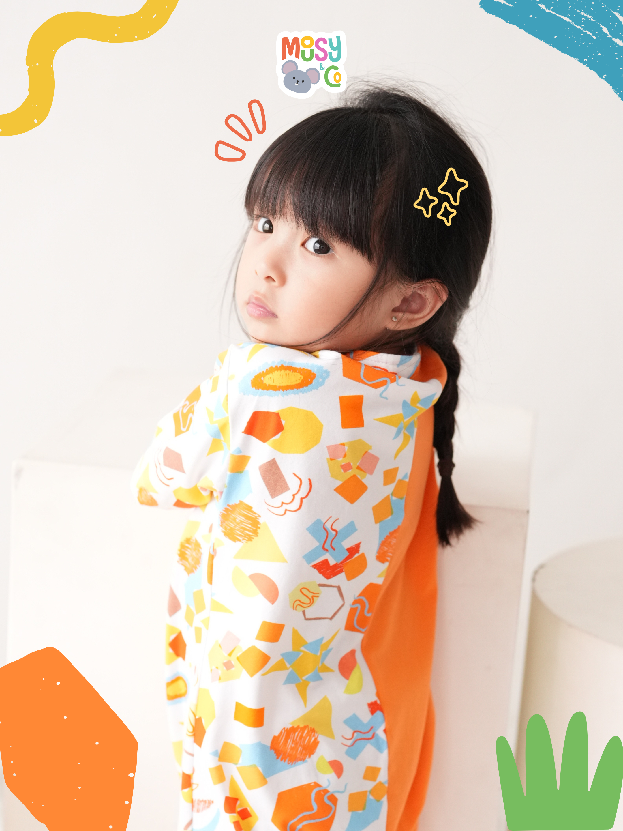 Duotone Romper Colourful Blocks