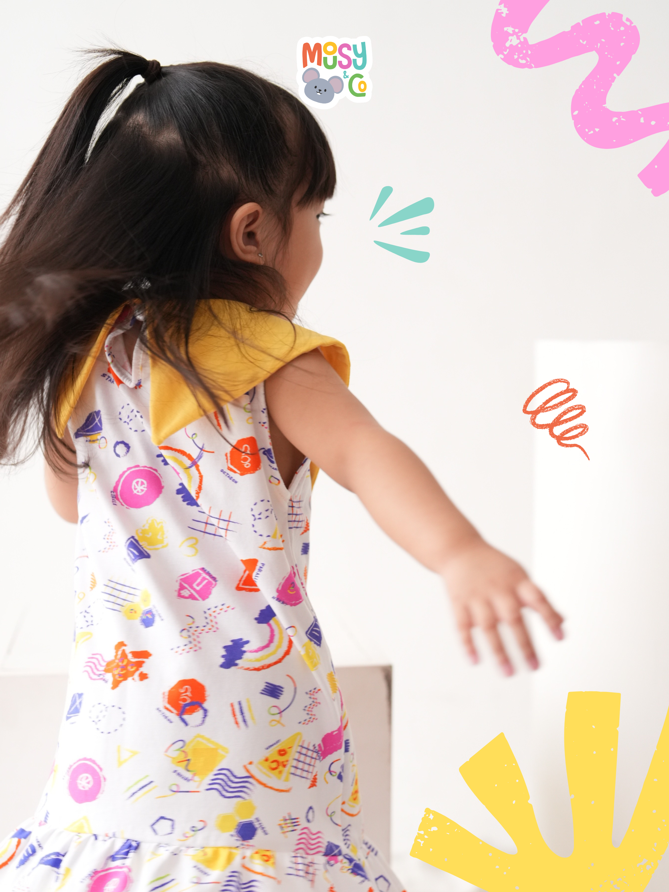 Maris Dress Whimsical Blocks